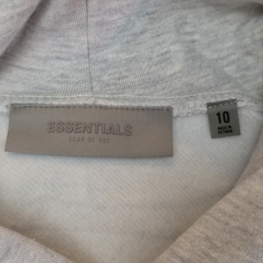 Essentials Light Oatmeal Hoodie Sweater for Kids - Picture 7 of 16